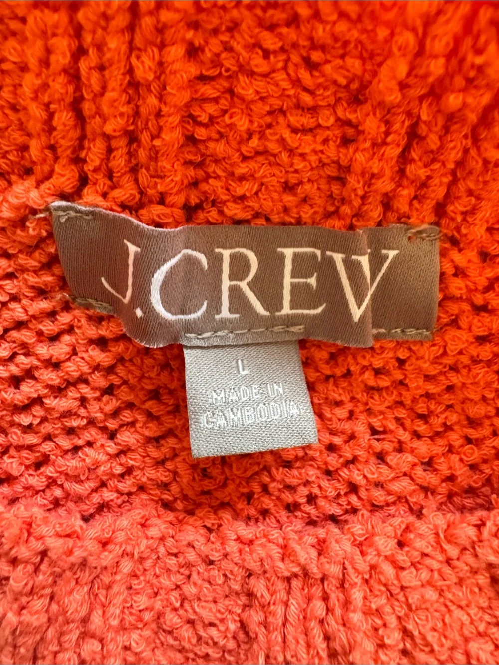 J.Crew Coral Crewneck Sweater